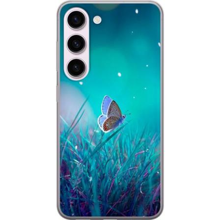 Samsung Galaxy S23 Gjennomsiktig deksel Magisk Sommerfugl