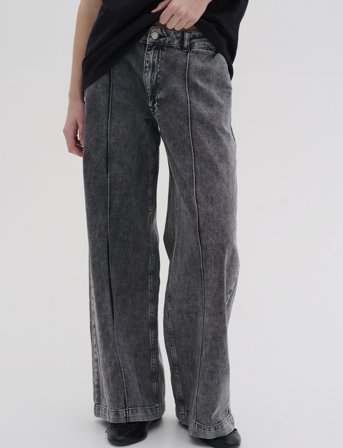 My Essential Wardrobe Malomw 143 Wide Pant - Grey - 36 x 31