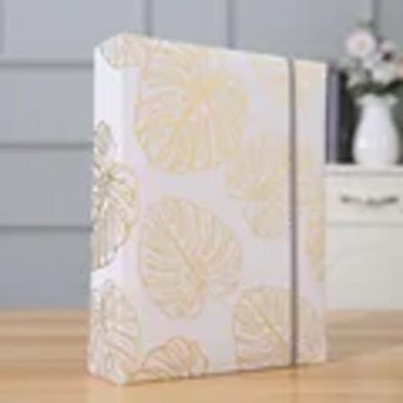 200 stk. 6-tommer stof fotoalbum kreativ stor kapacitet interleaf type familiefotoalbum børns vækst minde hæfte B