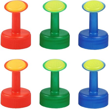 6-pack plastspridarmunstycken för flaskor, spridare för inomhusbevattning