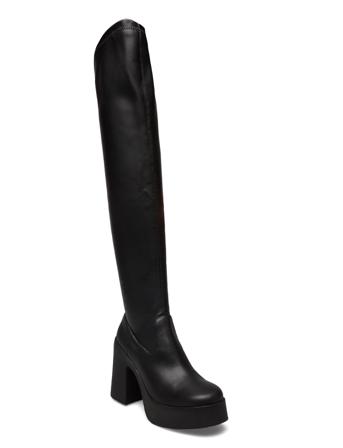 Clifftop Boot Høye Støvletter Svart Steve Madden