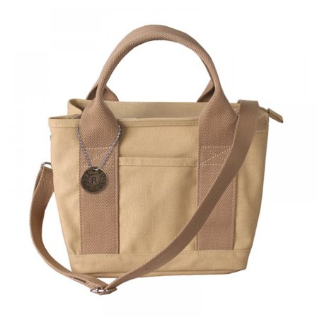 Kvinder Lærred Tote Håndtasker Casual Skulder Arbejde Taske Crossbody Taske(Khaki)