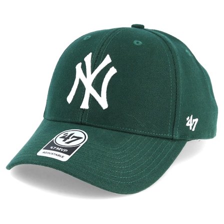 47 Brand - Verde adjustable Gorra - New York Yankees Mvp Dark Green Adjustable @ Hatstore