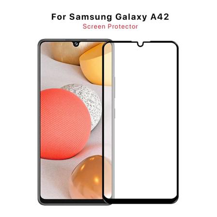 Skärmskydd Samsung A42 5g - 3d Härdat Glas Svart Svart