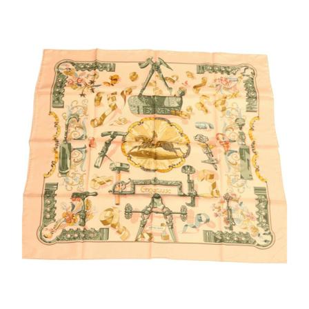 Hermès Vintage, Pre-owned Scarf Beige, Dames, Maat:ONE Size