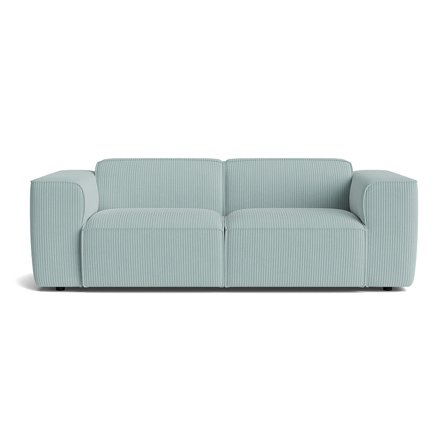 Aura 3 personers sofa - Lincoln Pastel Blå - 221x100x73 - Sofa, 3 personers sofa