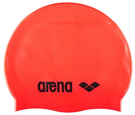 Arena Silicone Badehætte Voksen Fluo Red/Black, Tøj & Bolig, Badehætter, Badehætter Til Voksne
