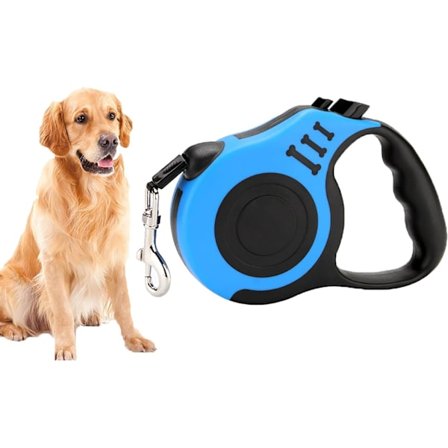 5 meter ikke-håndtag indtrækkelig hundeline forlængelse anti-slip