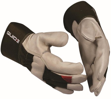Guide Gloves 195 Handske grov, nötnarv, halvfodrad 8, Arbetskläder