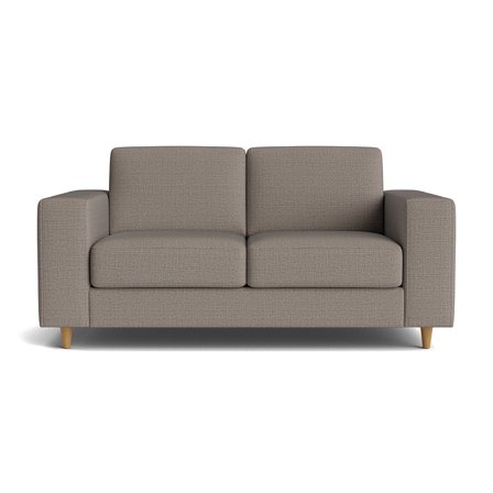 Pesaro 2 personers sofa - Basel Lys Gråbrun - Komfortabel 2 personers sofa med Koldskum & Nozag fjedre - 172x92x84cm
