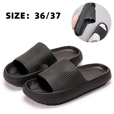 Unisex Pillow Slides Tøfler, Sklisikre, Hurtigtørkende Bad Tøfler