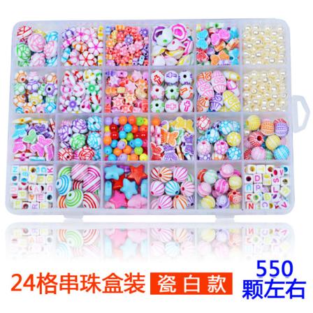 500 st, Kids Beads, DIY Armband Set Kids Bead Halsband för Alpha