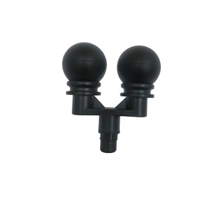 Universal Fascia Massage Huvud Massager Silikon Massage Headset Kroppsavslappning Fascia Massagepistol Ersättningshuvud Tillbehör~04332