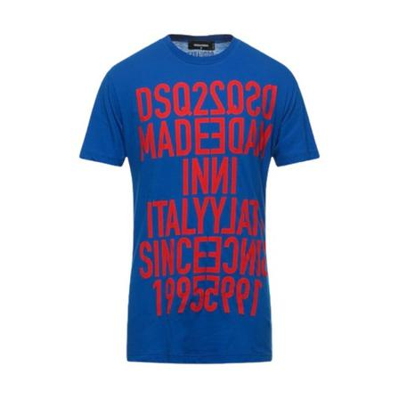 Dsquared2 - T-shirts - Blå - Herr - Storlek: M, Herr, Storlek: M