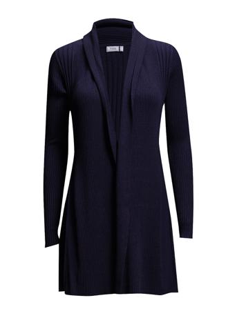 Zubasic 61 Cardigan Essentials Strikket Trøje Cardigan Blå Fransa