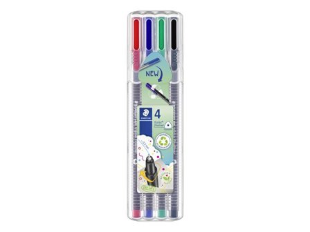 STAEDTLER Fineliner Triplus Color 4/fp - Lyreco - Kontorsmaterial - Pennor - Finelinerpennor