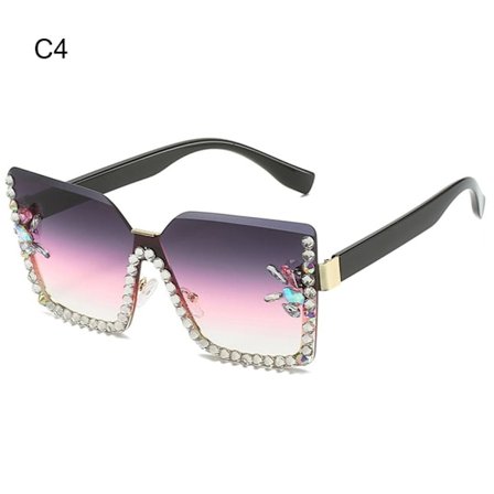 Overdimensjonerte solbriller Firkantede solbriller C4 C4