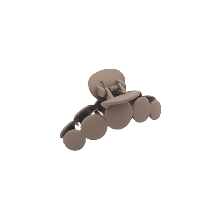 Complement Gummerad Hårklämma Med Ringar 10 Cm Accessoarer & tillbehör Dam Brun