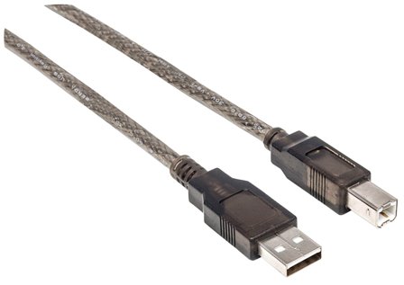 Manhattan USB 2.0 USB-kabel 15m Sort