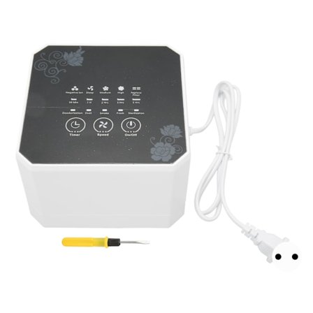 Liten Luftrenser Multifunksjon Stille Effektiv Skrivebord Mini Luftrenser med Filter for Soverom Kontor Skrivebord 110V‐240V EU Plugg