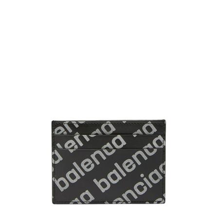 Balenciaga Cash Logo Cardholder , Zwart , Heren , Maat: ONE Size Portefeuilles