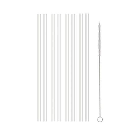 1 sett Drikkesuger gjenbrukbare tumbler sugerørsett Rett rørdesign Fleksible drikkesuger for hjemmebar E