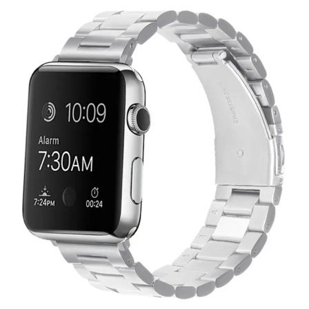 Lyxigt Stainless Metallarmband i Rostfritt Stål Till Apple Watch 38-41mm - Silver