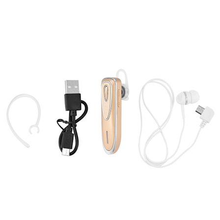 Mini trådlös in-ear enkel Bluetooth stereo hörlur med extern hörlur