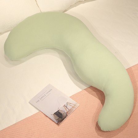 Is Silkeaktig Fiber Stoff Peon Blomst Benstøttepute Myke Pastellfarger Sofapute