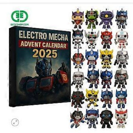 Uusi Transformers-joulukalenteri 2025, joulukuusenkoriste, akryyliriipus, yllätyslaatikko