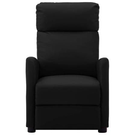 Vidaxl Elektrisk Massagefåtölj Svart Konstläder Svart