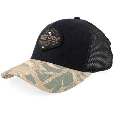 Salty Crew - Svart trucker Keps - Border Black-amo Trucker @ Hatstore