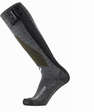 Therm-ic Heat Sock Set Fusion Outdoor Unisex 1400B Unisex ski socks Black 45/47