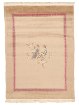 Medaljong Kina 90 Line Matta 170X230 Ull