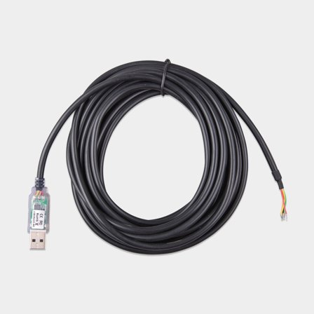 RS485-Kabel zum USB-Interface, passend für Energiemessgerät, 5 Meter - Boot