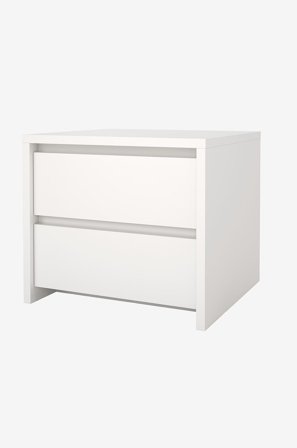 Tvilum - Nattbord Next 2 skuffer - Hvit - Nattbord - Fra Homeroom