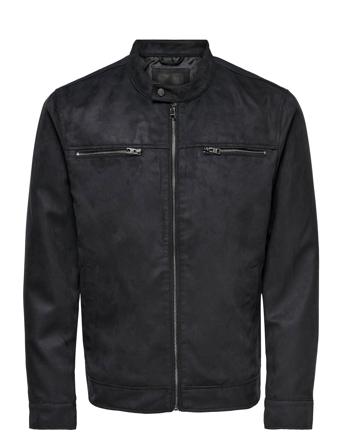 Onswillow Fake Suede Jacket Otw Black ONLY & SONS