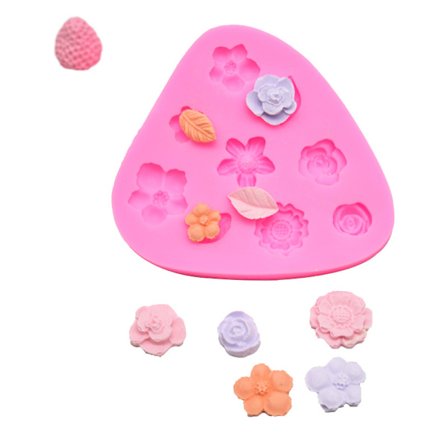 1 st blomma silikon fondantform kaka bakform sockerhantverk choklad