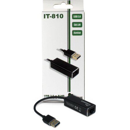 INTER-TECH Argus IT-810 - nettverksadapter - USB 3.0 - Gigabit Ethernet