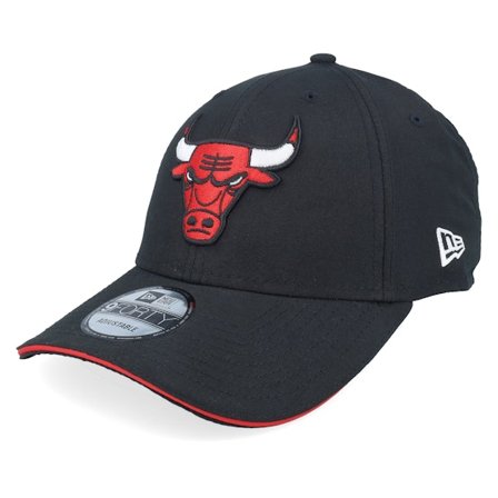 New Era - NBA Black adjustable Czapka Z Daszkiem - Chicago Bulls Microfibre 9FORTY Black/Red Adjustable @ Hatstore