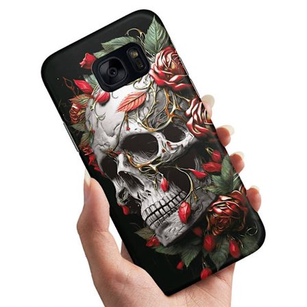 Samsung Galaxy S7 - Skal/Mobilskal Skull Roses