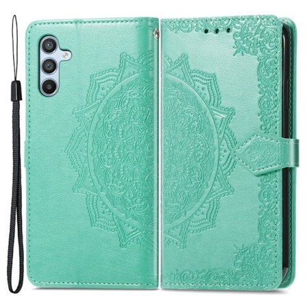Mandala Samsung Galaxy A54 Flip Fodral - Grön