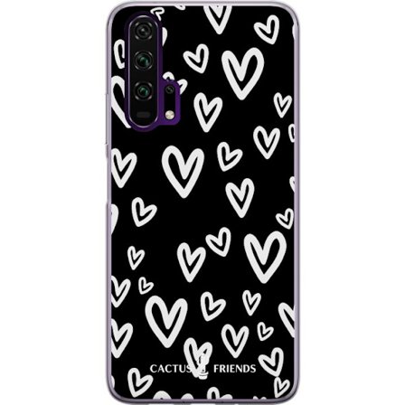 Kompatibelt Mobilskal till Honor Honor 20 Pro Cactus and Friends - Handdrawn Love Chaos