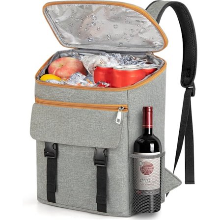 Eristetty pehmeä kylmälaukku-reppu – Tilavuus 30 tölkkiä – Kannettava piknikille, retkeilyyn, rannalle, patikointiin ja grillaukseen – Ihanteellinen 