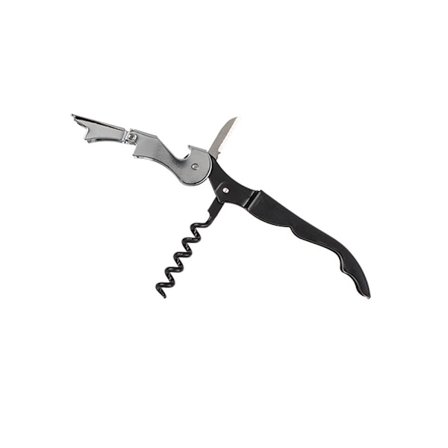 3-in-1 Viininavaaja / Korkkiruuvi / Pullonavaaja - Avaa viinipullot Musta