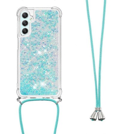 TPU-etui med kviksanddesign og snor til Samsung Galaxy A25 5G