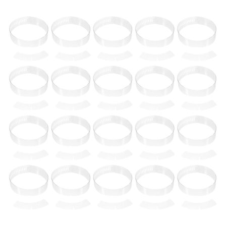 200 stk Plast skjorte krage strips Slitesterk krage fiksering strips krage fikser