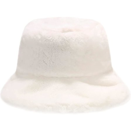 Naisten Pehmeä Bucket-Hat Talvihattu, Karvainen Bucket-Hat, Lämmin Kalastushattu