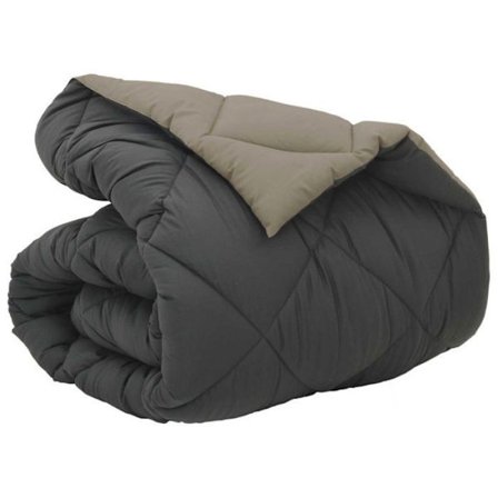 Couette Vidaxl Duvet d'hiver Ljusgrå och antracit 220 x 155 cm Mikrofiber