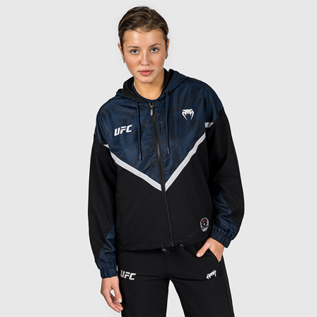Kampsportstøj UFC Fusion by Venum Fight Week Women's Zip Hoodie Oceanic Blue - Bodyman.dk